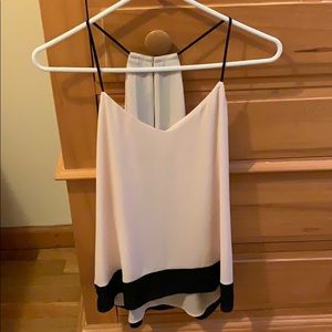 Express Light Pink and Black Tank